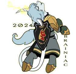 Size: 2017x1946 | Tagged: safe, artist:brainiac, derpibooru import, pony, unicorn, clothes, eyes closed, final fantasy, final fantasy xiv, glowing, glowing horn, haurchefant greystone, horn, leonine tail, male, ponified, signature, simple background, solo, species swap, stallion, tail, transparent background