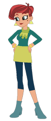 Size: 280x664 | Tagged: safe, artist:selenaede, artist:user15432, derpibooru import, human, equestria girls, g4, aunt praline, base used, boots, bracelet, clothes, crossover, ear piercing, earring, equestria girls style, equestria girls-ified, hand on hip, jewelry, piercing, shoes, simple background, smiling, solo, strawberry shortcake, strawberry shortcake berry in the big city, transparent background