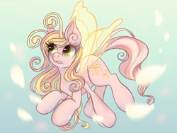 Size: 1600x1200 | Tagged: safe, artist:anyponyrequests, derpibooru import, breezie, g3, cute, diabreezies, female, flying, g3betes, mare, pink petals, pink petals (g3), solo