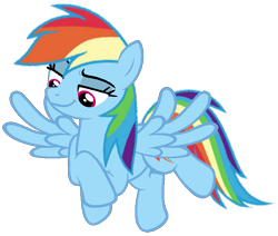 Size: 721x610 | Tagged: safe, artist:noi kincade, derpibooru import, rainbow dash, pegasus, pony, g4, faic, female, flying, mare, show accurate, simple background, smug, smugdash, solo, transparent background