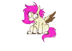 Size: 4092x2893 | Tagged: safe, artist:molars, derpibooru import, oc, oc only, oc:molars, pegasus, creature, derp, doodle, faic, female, mare, silly, simple background, solo, transparent background