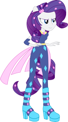 Size: 6092x10971 | Tagged: dead source, safe, artist:birdalliance, derpibooru import, radiance, rarity, human, equestria girls, g4, absurd resolution, boots, clothes, female, ponied up, power ponies, shoes, simple background, smiling, solo, transparent background, vector