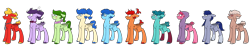 Size: 6000x1080 | Tagged: safe, artist:fuckomcfuck, derpibooru import, oc, oc only, oc:doodles, pegasus, pony, anger (inside out), anxiety (inside out), disgust (inside out), embarrassment (inside out), ennui (inside out), envy (inside out), fear (inside out), inside out, joy (inside out), nostalgia (inside out), sadness (inside out), solo