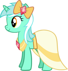 Size: 2863x2982 | Tagged: safe, artist:skalolaz, derpibooru import, lyra heartstrings, pony, unicorn, g4, make new friends but keep discord, clothes, cute, dress, female, gala dress, horn, lyrabetes, mare, my little pony: friendship is magic, outfit catalog, simple background, smiling, solo, transparent background, vector