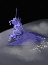 Size: 1800x2400 | Tagged: safe, artist:emilychristman, derpibooru import, princess luna, pony, g4, solo