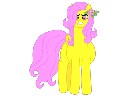 Size: 2160x1620 | Tagged: safe, artist:meghan12345, derpibooru import, pegasus, pony, g4, angry, battle for dream island, female, flower, flower (battle for dream island), flower in hair, folded wings, mare, ponified, simple background, solo, species swap, transparent background, wings