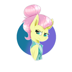 Size: 2000x2000 | Tagged: safe, artist:kathepart, derpibooru import, fluttershy, pegasus, g4, clothes, looking at you, simple background, solo, transparent background