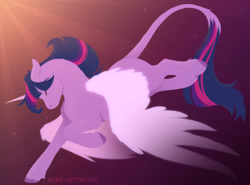 Size: 1600x1184 | Tagged: safe, artist:acry-artwork, derpibooru import, twilight sparkle, twilight sparkle (alicorn), alicorn, pony, g4, leonine tail, solo, tail