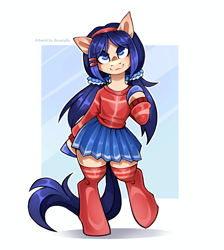 Size: 2244x2500 | Tagged: safe, artist:buvanybu, derpibooru import, oc, oc only, oc:mita(miside), earth pony, pony, miside