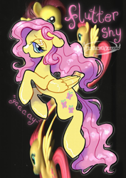 Size: 817x1155 | Tagged: safe, artist:pixlpaw, derpibooru import, fluttershy, pegasus, pony, g4, female, mare, solo, toy, zine:fanzines r magic volume 1