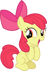 Size: 3000x4492 | Tagged: safe, artist:cloudy glow, derpibooru import, apple bloom, earth pony, g4, adorabloom, apple bloom's bow, bow, cute, female, hair bow, solo