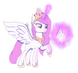 Size: 1940x1818 | Tagged: safe, artist:nnaly, derpibooru import, princess celestia, alicorn, pony, g4, blank flank, crown, female, glowing, glowing horn, hoof shoes, horn, jewelry, levitation, magic, magic aura, mare, peytral, pink-mane celestia, princess shoes, raised hoof, raised leg, regalia, simple background, solo, spread wings, telekinesis, transparent background, wings, young celestia, younger