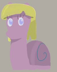 Size: 325x408 | Tagged: safe, artist:pectusamantis, oc, oc:tease, pony, snail, solo