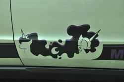 Size: 2412x1602 | Tagged: safe, derpibooru import, nightmare moon, princess luna, g4, car, irl, photo