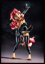 Size: 4000x5656 | Tagged: safe, artist:imafutureguitarhero, derpibooru import, sunset shimmer, anthro, classical unicorn, unguligrade anthro, unicorn, g4, 3d, :d, absurd resolution, arm fluff, arm freckles, blushing, border, cheek fluff, chest fluff, chin fluff, chromatic aberration, clothes, cloven hooves, dress, dutch angle, ear fluff, ears, evening gloves, female, film grain, fingerless elbow gloves, fingerless gloves, floppy ears, fluffy, fluffy hair, fluffy mane, fluffy tail, freckles, fur, gloves, glowing, head tilt, horn, latex, latex clothes, latex dress, latex gloves, latex skirt, latex stockings, latex top, leg fluff, leg freckles, leonine tail, long gloves, looking at you, magic, mare, multicolored hair, multicolored mane, multicolored tail, neck fluff, one ear down, open mouth, open smile, peppered bacon, pleated skirt, pose, revamped anthros, revamped ponies, shadow, shiny, signature, skindentation, skirt, skirt lift, smiling, smiling at you, solo, source filmmaker, stockings, tail, tail fluff, thigh highs, unshorn fetlocks, vertical, wall of tags, zettai ryouiki