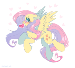 Size: 1764x1585 | Tagged: safe, artist:belkaart0w0, derpibooru import, fluttershy, pegasus, pony, g4, blushing, butt fluff, card, chest fluff, cute, ear fluff, ears, female, floppy ears, flying, heart, heart eyes, holiday, hoof fluff, looking at you, mare, mouth hold, shyabetes, simple background, smiling, smiling at you, solo, spread wings, tummy fluff, valentine, valentine's day, valentine's day 2025, white background, wing fluff, wingding eyes, wings