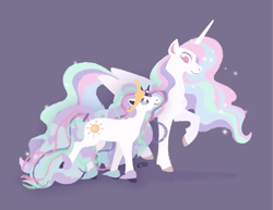 Size: 1080x834 | Tagged: safe, artist:emeemay, derpibooru import, princess celestia, alicorn, g4, clothes, cosplay, costume, crossover, duo, female, galarian ponyta, mare, pokémon, ponyta