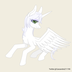 Size: 2000x2000 | Tagged: safe, artist:cassandra211190, derpibooru import, oc, oc:κασσάνδρα, alicorn, pony, alicorn oc, horn, wings