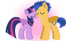 Size: 750x421 | Tagged: safe, artist:mlplary6, derpibooru import, flash sentry, twilight sparkle, twilight sparkle (alicorn), alicorn, pegasus, pony, g4, duo, duo male and female, female, flashlight, kiss on the lips, kissing, male, mare, shipping, stallion, straight