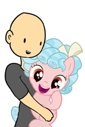 Size: 685x1023 | Tagged: safe, artist:earlpeterg, artist:tjpones, edit, editor:undeadponysoldier, cozy glow, oc, oc:anon, human, pegasus, pony, clothes, cozybetes, cuddling, cute, female, filly, foal, happy, human male, human on pony snuggling, male, simple background, squishy cheeks, transparent background, vector