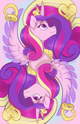 Size: 2200x3400 | Tagged: safe, artist:aim-mod, artist:jitterladybug, derpibooru import, part of a set, princess cadance, alicorn, pony, g4, female, high res, mare, playing card, solo