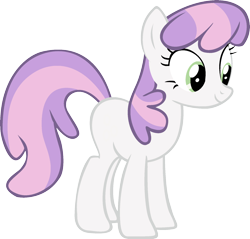 Size: 1920x1837 | Tagged: safe, derpibooru import, cheerilee, earth pony, pony, g4, blank flank, female, mare, missing cutie mark, not sweetie belle, palette swap, recolor, simple background, solo, transparent background