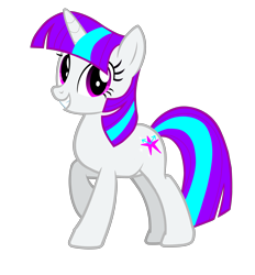 Size: 3567x3845 | Tagged: safe, artist:cartoonmasterv3, derpibooru import, oc, oc only, oc:sparkle time, pony, unicorn, horn, ponified, solo, species swap, vector