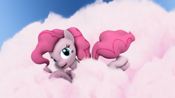 Size: 1920x1080 | Tagged: safe, artist:mlpstevepvb, derpibooru import, pinkie pie, earth pony, g4, 3d, cloud, solo, source filmmaker