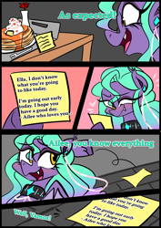 Size: 1240x1754 | Tagged: safe, artist:jully-park, derpibooru import, oc, oc only, oc:ella evans, bat pony, pony, comic:how i meet my chaotic friends