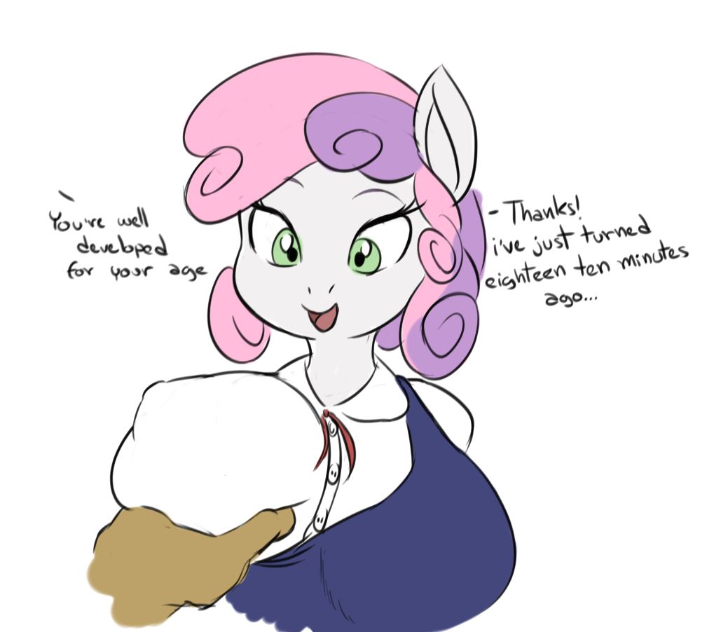 224005 Questionable Artistseii3 Sweetie Belle Anthro Unicorn Barely Legal Big Breasts 0702