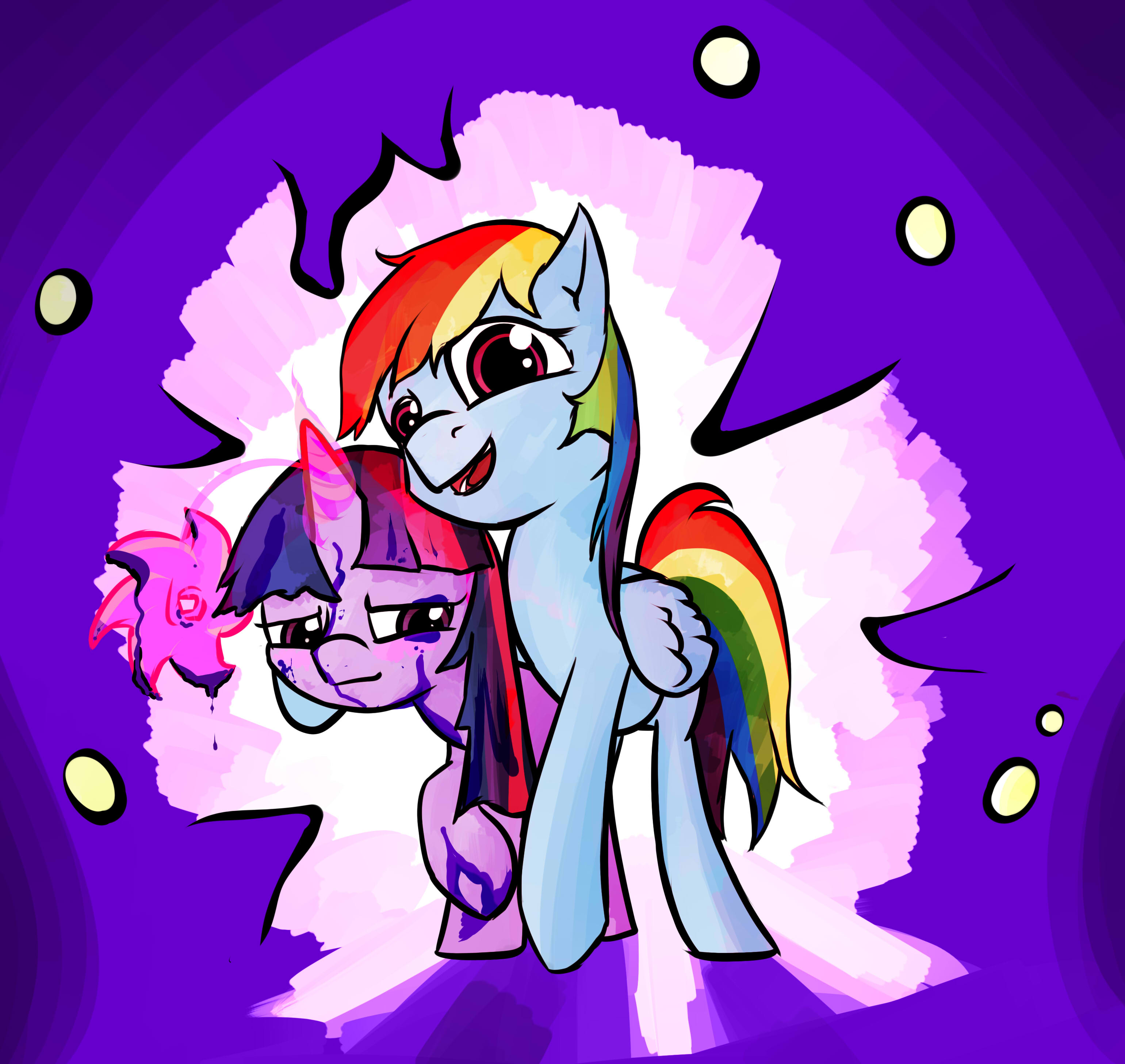 586917 - safe, rainbow dash, twilight sparkle, pegasus, pony, female,  lesbian, shipping, twidash, winghug - Ponybooru