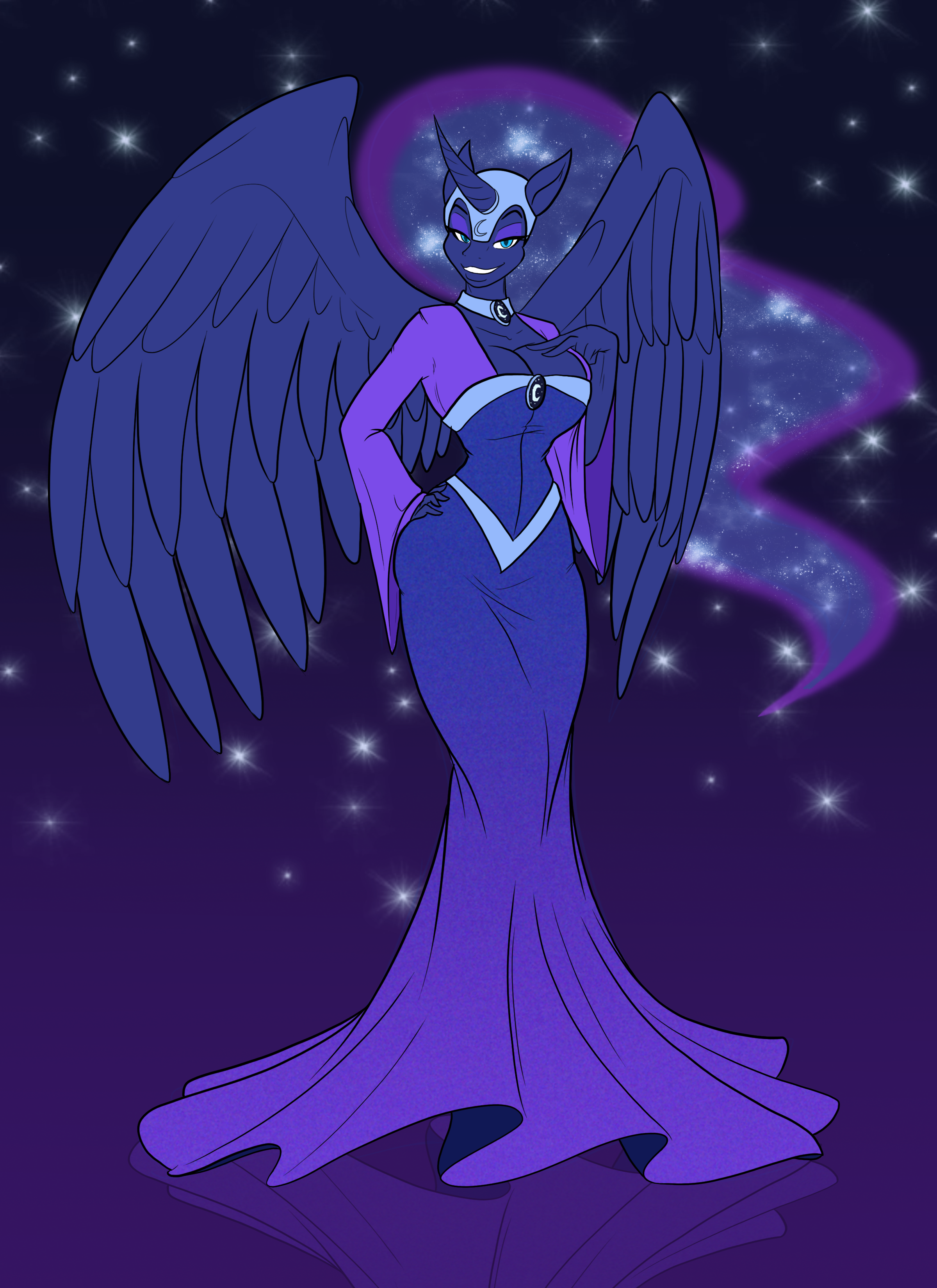 anthro nightmare moon